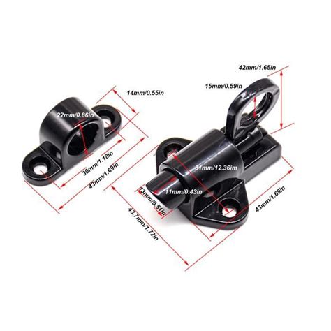 HURRISE Loquets à fermeture automatique Loquet de Porte Autobloquant 5