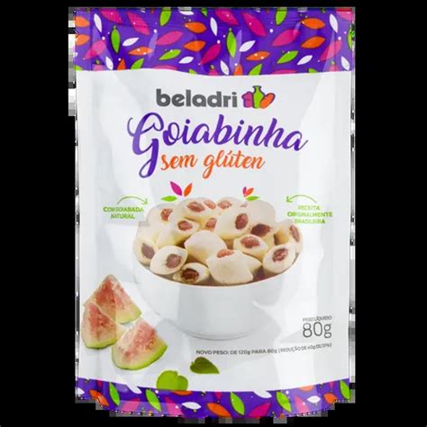 Biscoito Recheio de Goiabinha sem Glúten Beladri Pacote 80g