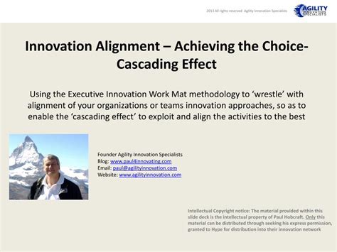 (PDF) Innovation Alignment Achieving the Choice- Cascading Effect ...