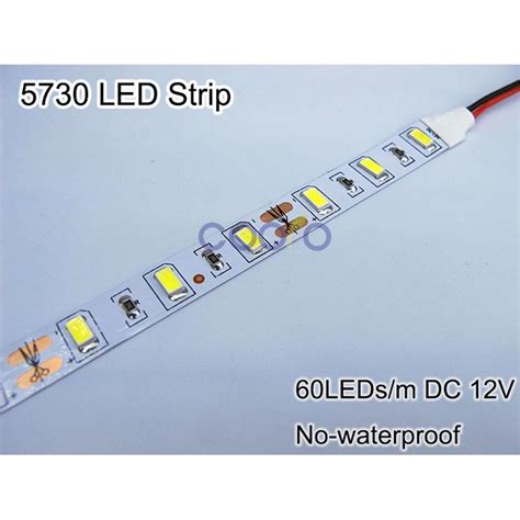 Buy LED Strip 5730 SMD DC12V 60LED M 5m Lot No Waterproof LED Strip