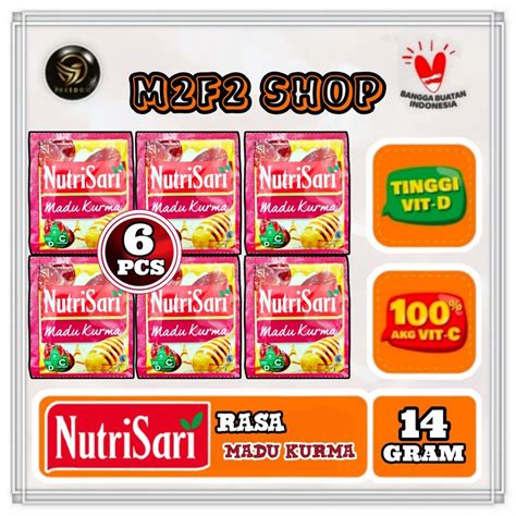 Jual Nutrisari Minuman Serbuk Madu Kurma Sachet Gr Kemasan Pcs