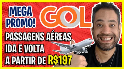 Mega Promo GOL Passagens Aéreas a partir de R 197 ida e volta