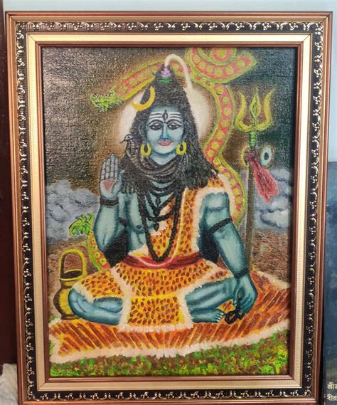 Lord Shiva Oil-painting – Gallerist.in