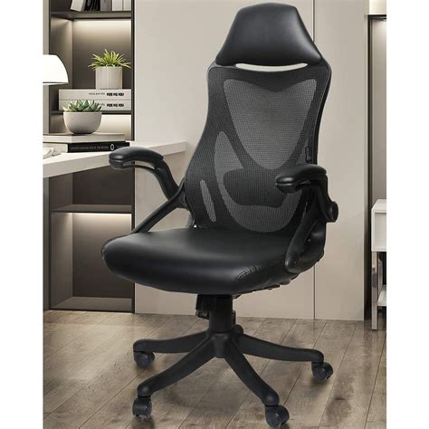 Okeysen Drafting Chair Gaming Chair Office Ergonomic Leather Modern