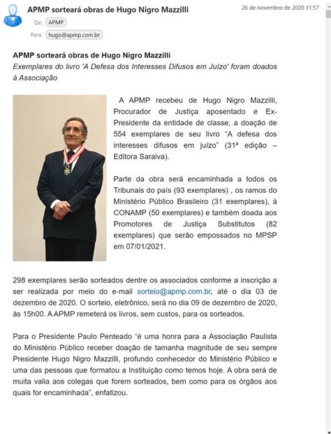 Palavra do Presidente da Associação Paulista do Ministério Público APMP