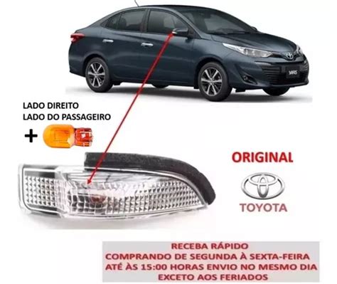 Pisca Seta Retrovisor Toyota Yaris 2019 2020 Direito Lampada