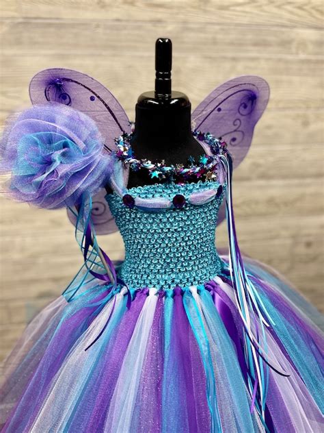 Blue And Purple Fairy Costume