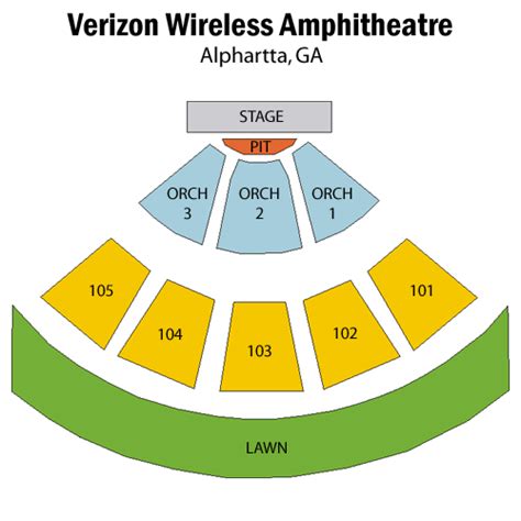 Ameris Bank Amphitheatre Seating Chart A Visual Reference Of Charts