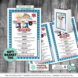 Paramedics Survival Kit Flyer Printable Ems Emergency Care Hospital