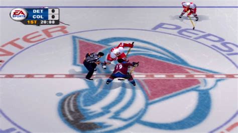 Nhl Gameplay Colorado Avalanche Vs Detroit Red Wings Youtube