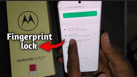 Moto Edge 40 Me Fingerprint Lock Kaise Lagaye How To Set Fingerprint