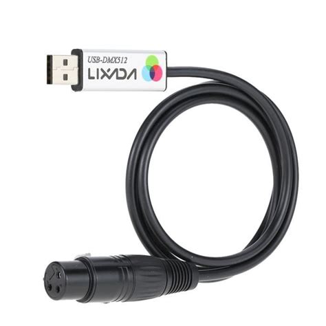 Accessoires pour effets d éclairage de scène adaptateur USB vers DMX