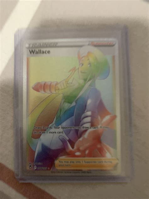 Pokemon Wallace Hyper Rare 208 195 SWSH Silver Tempest Ultra