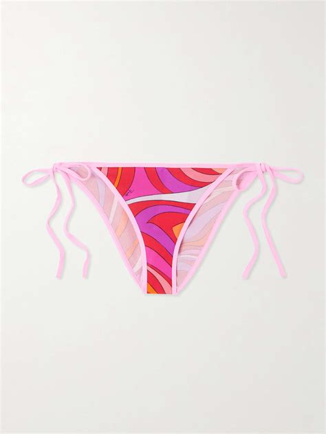 PUCCI Marmo Printed Bikini Briefs NET A PORTER