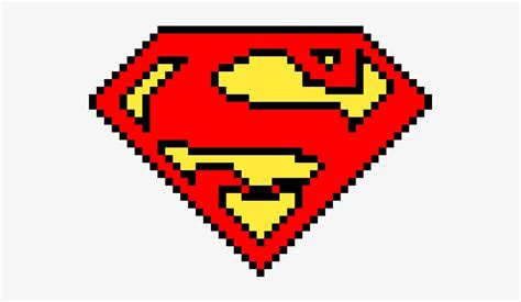 Superman Logo Pixel Quilting Pixel Art Minecraft Pixel Art Images