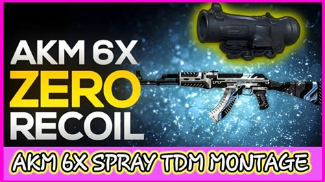 AKM With 6X Scope TDM Montage Learn How To Control Recoilsensitivity