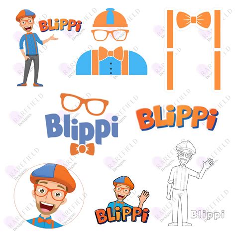 Blippi Svg And Png Pack 8 High Quality Files For Cricut Etsy Australia