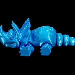 Jumbo Friendly Fidget Dinosaur Triceratops Flexible Articulating D