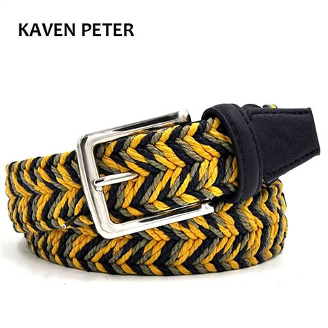 The Newest Man Braided Design Belt Fashion Men's Braided Belts With Wax ...