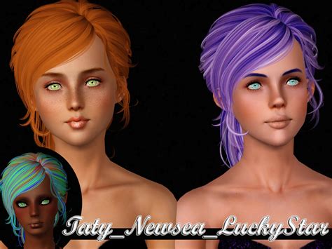 Newsea S Hairstyle Retextured By Taty Sims Hairs