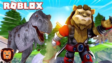 Dinosaurios En Roblox Jurassic World En Roblox Leon Picaron Youtube