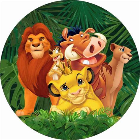 Turma Do Rei Leao - Painel Redondo Rei Leão | Elo7 Produtos Especiais | Lion king pictures ...