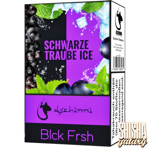 Dschinni Tabak Blck Frsh 25g Traube Ice Shisha Tabak