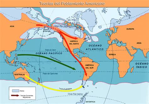 Del Poblamiento De America Al Inicio De La Mind Map