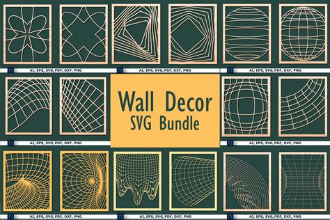 Laser Cut Geometry Decor Svg Bundle Graphic By Ngised · Creative Fabrica