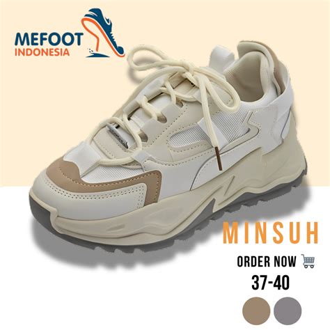 Jual MFI Minsuh Free Box Sepatu Wanita Sneakers Tinggi Sport Shoes