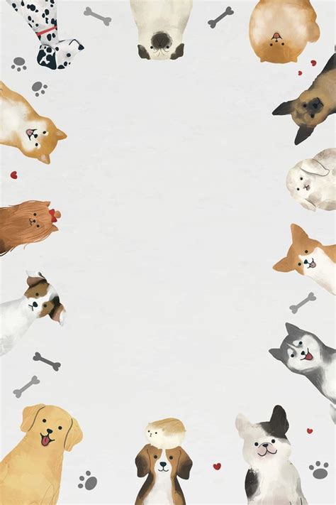 Animal background psd with cute | Free PSD Illustration - rawpixel ...