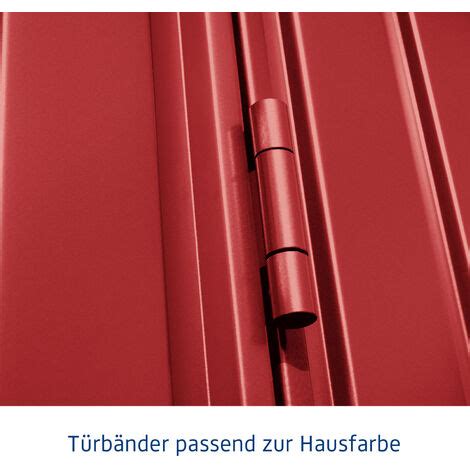 Hörmann Ecostar Metall Gerätehaus Trend mit Pultdach Typ 1 248 x 153