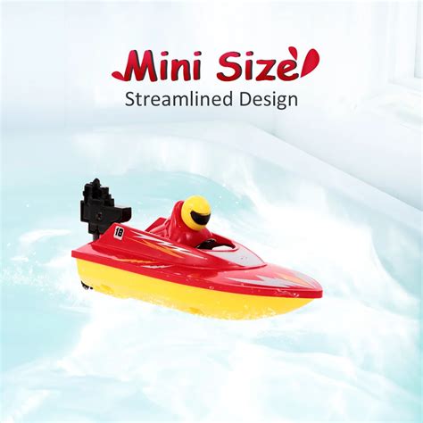 RC Boat Mini Boats 2.4G Portable High Speed Mini RC Racing Speed Boats ...