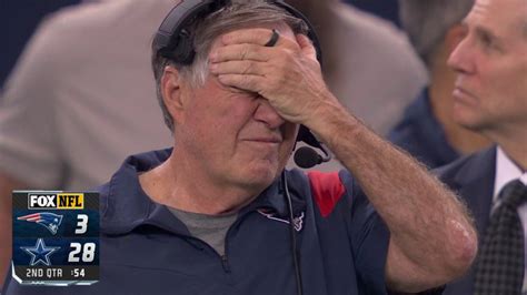 Bill Belichicks Face Palm After Mac Jones Pick 6 Became A Meme