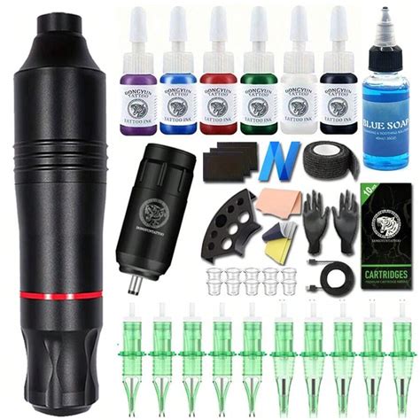 DONGYUNTATTOO Tattoo Kit Wireless Tattoo Machine Kit Wireless Tattoo