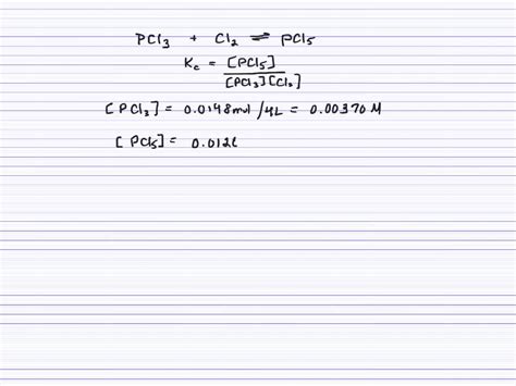 Solved Phosphorus Pentachloride Decomposes According To The Chemical