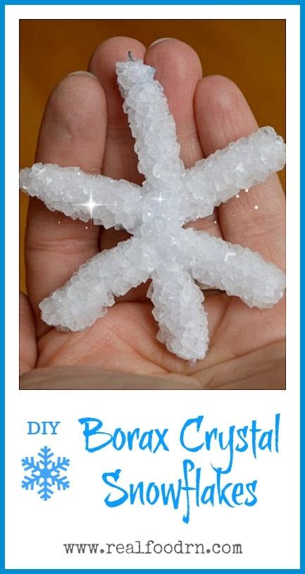 How to Make Borax Crystal Snowflakes