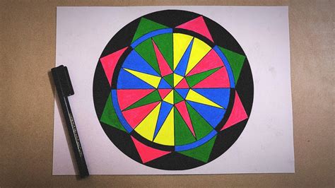 Easy Geometrical Design In Circle || Geometric Drawing With, 40% OFF