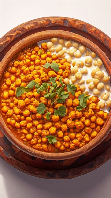 The Heat With Fried And Spicy Chana Dal Masala Stock Illustration