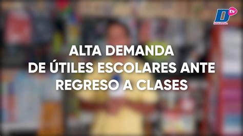 Alta demanda en útiles escolares ante regreso a clases YouTube