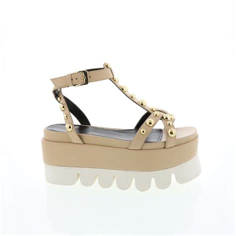 Amanda Gregory Nude Platform Studded Sandal EBay Studded Sandals