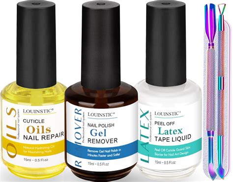 amazoncom louinstic gel nail polish remover gel polish remover kit