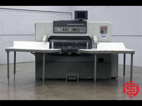 Polar Emc Programmable Paper Cutter Youtube