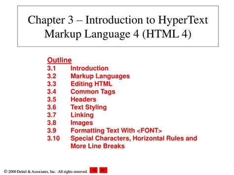 Ppt Chapter 3 Introduction To Hypertext Markup Language 4 Html 4