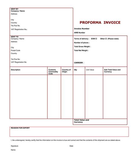 Proforma Invoice Fillable Printable Pdf And Forms Handypdf Porn Sexiz Pix