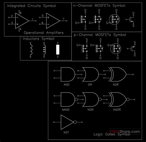 50.Electrical Symbols AutoCAD Blocks - Free Cad Blocks, download DWG ...