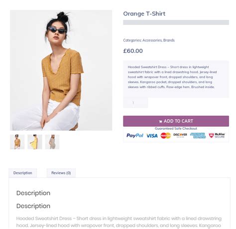 Single Product Template Woocommerce