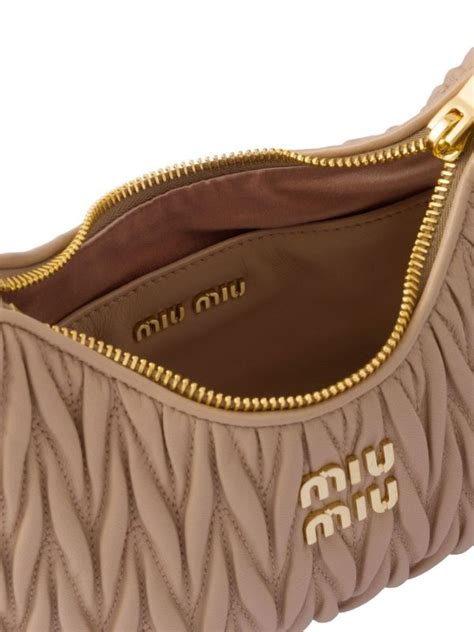 Matelass Nappa Leather Shoulder Bag Miu Miu Eraldo Us