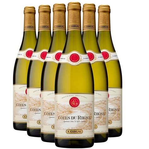 Côtes du Rhône Blanc 2022 Lot de 6x75cl Maison Guigal Vin AOC