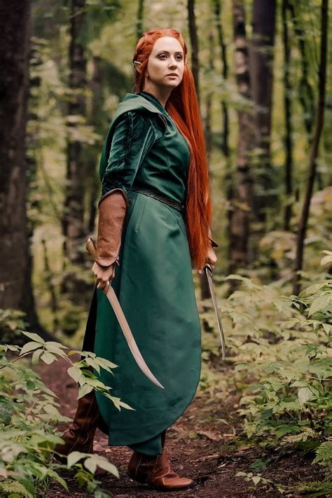 Tauriel Kostüm Hobbit Elfen Cosplay Kostüm Etsy